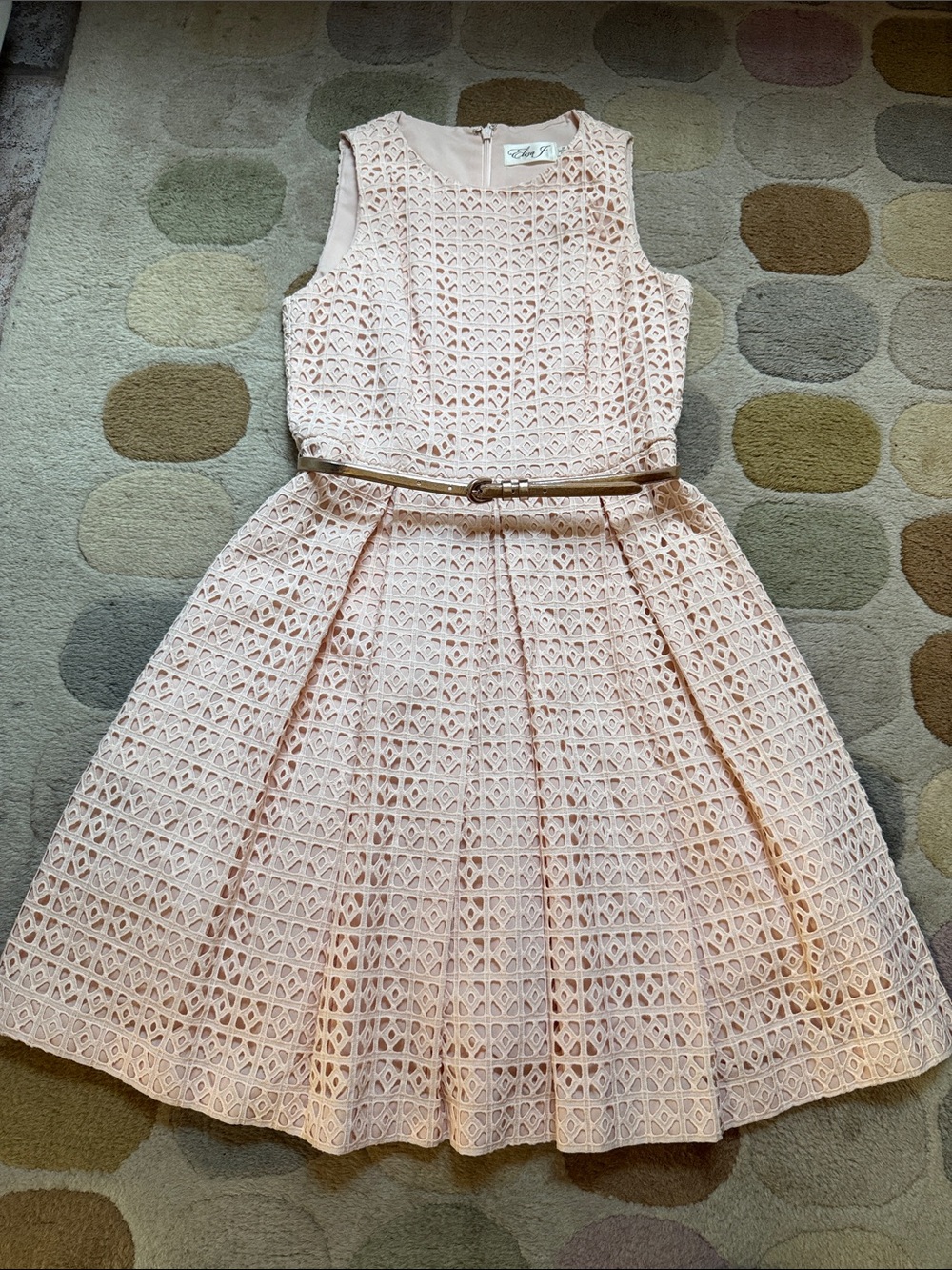 Gorgeous Eliza J. Fit & Flare Dress with Thin Belt